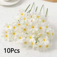 5/10 bông hoa cúc nhân tạo, hoa cúc La Mã và hoa hướng dương chất lượng cao, hoa cúc giả 30cm dùng cho cây cảnh ngoài trời, bình hoa trang trí bàn tiệc, tự làm đồ trang trí nhà cửa, hoa dại mùa xuân, trang trí tiệc cưới, hoa cúc (màu trắng), đạo cụ chụp ảnh, bó hoa, trang trí cảnh. - Hoa chamomile - Xem 7