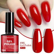 LIMEGIRL 6pcs Red & Pink Jelly Gel Nail Polish Set, Soak-Off UV/LED Gel Nail Polish For Spring & Summer, Long-Lasting Shiny Gel Suitable For DIY Manicure - Multicolor - View 9