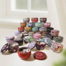 9件套香氛蜡烛礼盒,大豆蜡礼盒,浪漫圣诞礼盒,适合作为生日和婚礼礼物 - 多色 - 查看 9