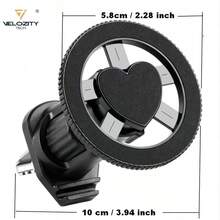 Magnetic Car Phone Mount - 2026 Upgraded With Strong Magnets, Air Vent Phone Holder For Hands-Free Driving, Secure Car Clip Mount Compatible With IPhone 12 - 17 & Android - Black - View 6