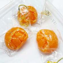 Realistic Orange Squeeze Toy, Slow Rebound Finger Pressure Relief, Can Be Used As Keychain And Backpack Pendant, Small And Cute Yet Practical, A Thoughtful Birthday Gift For Friends. - Orange - View 4