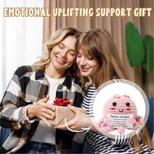 1pc Pink Octopus Crochet Doll, Conveys Sincere Encouragement, Crocheted Doll Will Make Me Or Someone I Care About Happy. This Is Not Only A Gift For Myself, But Also A Unique Gift For Friends Or Family. - Multicolor - View 7