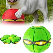 1 Pet Toy Ball - Variable Toy Disc - Dog Toy Disc - Suitable For Interaction And Play With Dogs, Cats, Outdoor Games. Dog Ball Is Suitable For Small, Medium And Large Dogs. Portable Creative Disc Ball, Treadable Magic Ball. Suitable For Outdoor Pet Activities. - Multicolor - View 6