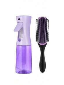 2/5/6/12件套男女通用美发造型梳套装（新款升级卷发造型梳、9排尼龙气垫造型梳、蓬松梳、尖尾梳、边缘梳、喷雾瓶、4个鳄鱼夹、花朵发夹、美发梳套装） - 彩色 - 查看 11