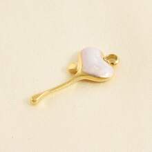 1pc/3pcs Cute Delicate 304 Stainless Steel Electroplated Gold Heart Shaped Fluid Multi-Color Drip Oil Jewelry Pendant Charm Suitable For Handmade DIY Jewelry Making Necklace Bracelet Earrings Accessories - S3265 - View 11