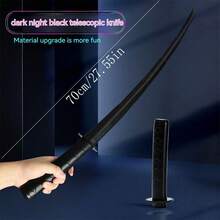 1pc 3D Printed Retractable Samurai Sword, Up To 27.5in Length, Creative Stress Relief Hand Toy, Smooth Telescopic Metal Texture, Ideal Gift For Teenagers, Birthday, Holiday, Couples, Gamers - Multicolor - View 5