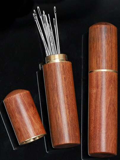 Bộ 12/30 kim khâu kim loại dễ xỏ chỉ, kim khâu thủ công cho người cao tuổi, đồ thủ công tự làm tại nhà - Kim khâu. Kim khâu kiểu cổ điển với đầu kim bằng kim loại có thể điều chỉnh, bảo vệ ngón tay. Đồ dùng gia đình, Kim khâu.