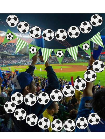 1 Set Football Party Decorations, Suitable For Outdoor, Indoor, Home, Sports And Birthday Party Scenes For Football Fans. Football Party Flags Applicable For Indoor And Outdoor Football Themed Parties. Can Be Hung On Fireplaces, Yards, Fences, Windows, Porches And Walls To Create A Great Atmosphere For The Game.