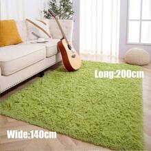 eluckya Plush And Thick Long-Pile Carpet, Super Soft And Comfortable Rug, Non-Slip Thick Pile Carpet, Suitable For Bedrooms, Living Rooms, Bathrooms, Dorm Rooms, Room Decor, Kitchen Essentials, Family Gatherings, Valentine's Day, Birthday Parties, Home Decor, Bedroom Decor. - 果綠色 - 查看 14