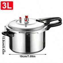 3L/5L Pressure Cooker Home Dual Handle Aluminum Kitchen Catering Cookware - View 2