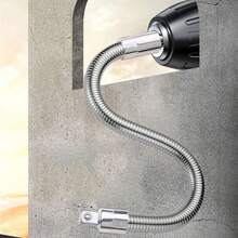 1件电动扳手套筒，通用延长杆，可弯曲柔性轴加力连接杆，套筒扳手工具3/8多功能电动扳手通用连接杆，快速棘轮套筒扳手软接头，延长杆 - A - 查看 10