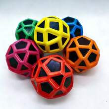 New Solid 7cm/2.8in Jumbo Geometric Stress Relief Ball, High Elastic PU Foam Outdoor Sports Toy - Multicolor - View 3