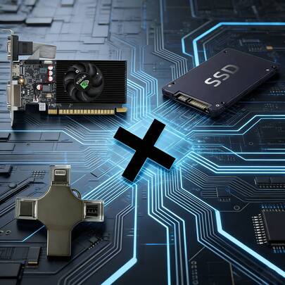 محرك أقراص فلاش USB متعدد الوظائف 4 في 1 سعة 256 جيجابايت، متوافق مع أبل/أندرويد نوع-سي/كمبيوتر، محرك إبهام معدني عالي السرعة 3.0 OTG، توصيل وتشغيل