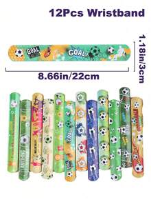 1/6/10pcs/Set Football Clapper Wristbands, Football Party Favors, Clapper Wristbands, Plastic Decorative Rings, Party Favors, Party Decorations, Fun Handmade Crafts, Birthday Gifts - Multiple Mix - View 5