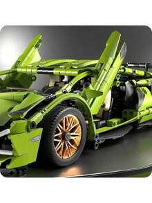 1200 Pcs Technic Series Racing Car Model Building Blocks - Adult Version - 1:14 Scale - Build Supercar With Bricks - Suitable For Adults - Gift - Multicolor - View 3