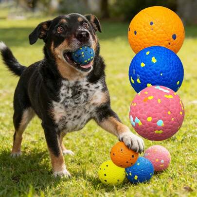 1 pieza/2 piezas Pelotas de tenis para perros para masticadores agresivos, pelotas flotantes y rebotantes para que los perros jueguen a buscarlas, juguetes livianos y flotantes para entrenamiento al aire libre para perros grandes, medianos y pequeños, regalo para mascotas