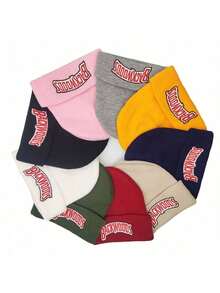 Mũ len beanie kiểu trượt ván Châu Âu và Mỹ, thêu chữ BACKWOODS, mũ giữ ấm phong cách hip hop, phù hợp cho mọi mùa, hè, đi biển, nghỉ lễ. - Nhiều màu - Xem 1