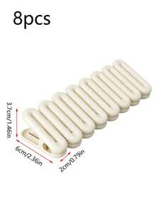 8pcs/16pcs/24pcs Windproof Clothes Fixing Clip Non Marking Drying Clip Household Plastic Socks Towel Garment Clip Multi Functional Laundry Drying Clip Strong Grip Seamless Storage Organization Tool - Multicolor - View 10