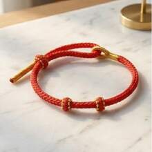 Handmade Feng Shui Wealth Lucky Horse Year Red String Bracelet, Symbolizing Prosperity, Auspicious Vintage Wealth Bracelet, Suitable For Daily Wear Or As A Gift For Loved Ones, Colorfast, Perfect Gift For Family And Friends - 1pc (Style B) - View 7