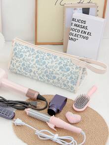 Bow Quilted Hair Dryer Storage Bag  Curling Iron Storage Bag Hair Clips Storage Bag With Divider Cosmetic Bag Makeup Bag Hair Tool Storage Bag Jewelry Organizer Multi-Functional Storage Bag Hair Dryer Holder Hair Tool Bag Set Travel Carrying Organizer Bag For Crimping Hair Tools(Curling Iron, Hair Dryer),Hair Clips,Hair Straightener, Ideal For Home&Travel,Travel Essentials Cruise Essentials Bridesmaid Gifts Mom Gifts - View 13
