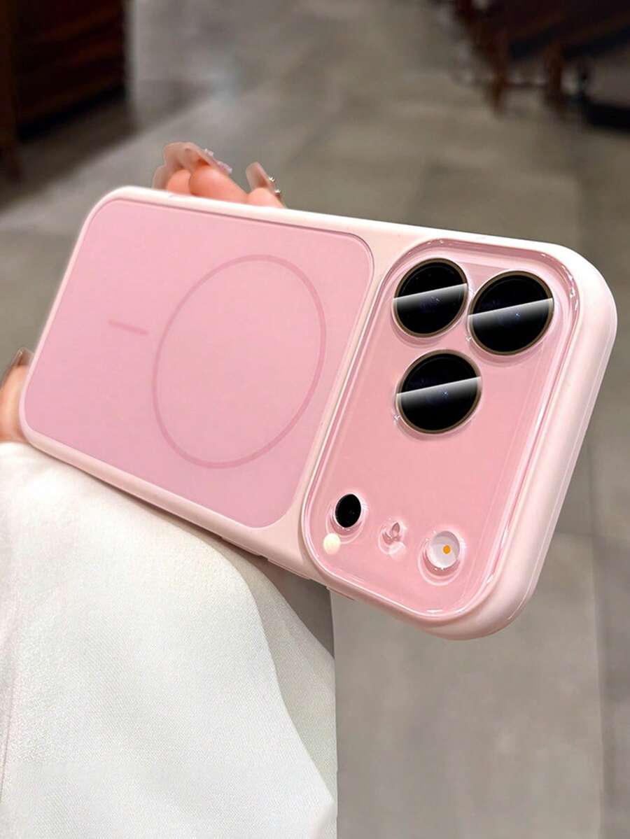 Ốp lưng điện thoại silicon hai màu cao cấp có nam châm, hỗ trợ sạc không dây cho iPhone 17 Pro Max, 17 Pro, 17, 16, 15, 14, 13 Pro Max, chống sốc và bảo vệ bằng silicon.
