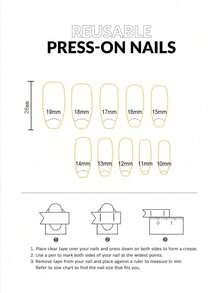 10Pcs Handmade Press-On Nails, Short Oval Shape. Pink Gradient On White Base Decorated With 3D Bows And Cherries. Sweet & Simple Style For All Seasons. Fit Daily Wear, Parties, Great Gifts For Girls And Women. - Pink - View 5