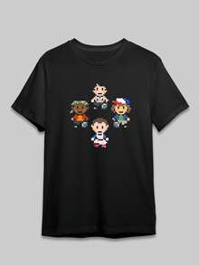 Mike Unisex T-Shirt S Hawkins Thing Hugs Graphic Tee, S Hawkins Thing Inspired - 黑色 - 查看 8