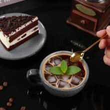 2pcs Classic Ceramic Coffee Cup And Saucer Set, Retro Color Series, Suitable For Home Or Cafe, Dishwasher, Microwave, Oven And Refrigerator - Multicolor - View 6