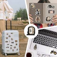 50pcs Retro Mechanical Cross-Section Stickers, Creative Graffiti Stickers, Office Supplies, Mobile Phone And Computer Stickers, High-Value, Waterproof, Cool Stickers, Fun, Classic Gift Decorations, Value Pack, Cute Cartoon Stickers, Cool Anime Stickers, Decorative Stickers, Waterproof, Phone Case Decoration Stickers Scrapbook Supplies Scrapbooking - 50pcs - View 5