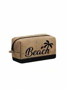 这款沙滩主题手提包套装印有“Beach”字样和棕榈树图案。这款时尚可折叠沙滩包适合游泳和海滩旅行。它还可以用作女士单肩包、购物袋或多功能收纳袋。时尚通勤手提包 - 彩色 - 查看 12