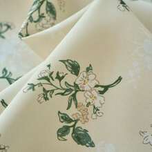 1pc Classic Lawn Wedding Ditsy Floral Tassel Tablecloth, Suitable For Wedding, Valentine's Day And Home Decor - Floral - View 4