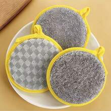 This Double-Sided Sponge Can Be Hung For Various Applications. The Sponge Is Soft And Protects Items, While The Frosted Side Removes Dirt. - A - 查看 11