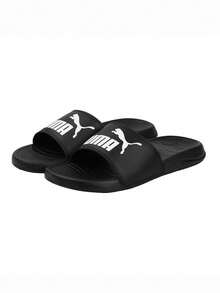 Puma Popcat 20 BX Unisex Slides Black 372279 - Puma Black-Puma Black-Puma White - View 4