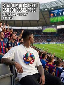 FIFA World Cup 2026 Themed Men's T - Shirt With USA, Mexico, Canada Flags Print - 100% Cotton Breathable Comfortable Essential For Cheering On Your Favorite Team - 白色 - 查看 3