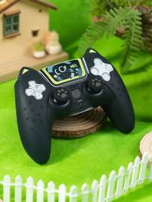 GeekShare Funda protectora de silicona con orejas de gato para mando de juego y cubiertas de botones con forma de pata de gato - luo xiaohei - Ver 1