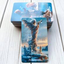 78pcs Complete Winter Tarot Cards | Knight-Waite Tarot Deck Theme | Premium Holographic Iridescent Edged Cards | Includes Guidebook | Divination Tool For Spiritual Healing And Witchcraft - Tarot - Winter - View 11