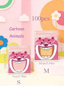 4-In-1 Cartoon Self-Adhesive Baking Packaging Bags, Suitable For Snowflake Crackers, Candies, Mooncakes, Wedding Party Favors - Big Mouth - View 8
