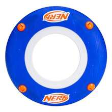 Nerf - Disco volador suave  Slinger interior + juguete de disco volador para niños 11 pulgadas Construcción súper ligera para uso en interiores + exteriores aullidos cuando se lanzan - como en la foto - Ver 1