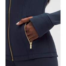 lululemon Define Cropped Jacket Nulu - Marina verdadera - Ver 2