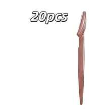 Bộ 20/30/40 chiếc dụng cụ tỉa lông mày, dao cạo lông mày, dao cạo lông mặt và cơ thể, dao tạo hình lông mày cho nữ. - màu nâu cà phê - Xem 7