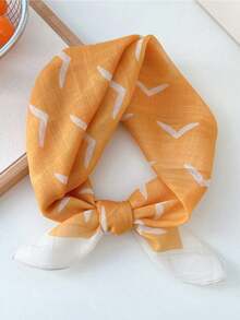 1pc 70cm Bandana With Dopamine Series Animal Elements Neckerchief - Multicolor - View 3