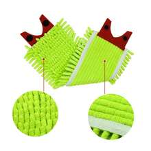 1pc Replacement Mop Pad Compatible With O-Cedar UltraMax/UltraMat Chenille Flat Mop, Home Cleaning Essential, Highly Effective Dirt Removal, Wet & Dry Use, Chenille Refill Mop Pad - Multicolor - View 5