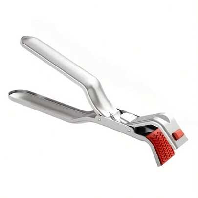 Un clip resistente al calor de acero inoxidable, un agarrador de tazón de cocina, una pinza para cocinar verduras al vapor, una herramienta de cocina resistente al calor para manipular platos, pinzas para horno antideslizantes y resistentes a altas temperaturas, un clip para tazón de cocina de inducción, una pinza para ollas de uso en cocina, ligero y fácil de usar.