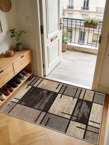 1pc Entryway Doormat, Home Entrance Rug For Foyer, Hallway, Corridor, Imitation Linen Material, Suitable For Various Entrance Doors, Washable And Easy To Maintain, Applicable For Entryway, Balcony, Bathroom, Kitchen, Bedroom Entrance And Other Scenarios - Multicolor - View 10