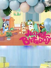 Bluey Broyi Background Decoration Items With Cartoon Themes For Family Gatherings, Party Balloons For Home Parties, Anniversary Party Decorations, Birthday And Holiday Party Supplies, Gifts For Sending To Friends And Family At Parties And Gatherings. - Multicolor - View 5