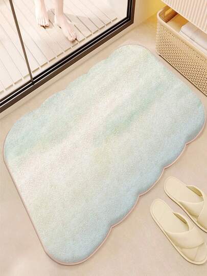 1 pieza Almohadilla de estilo crema, almohadilla de peluche rosa, alfombra de imitación de cachemira engrosada, almohadilla suave y amigable con la piel, manta para dormitorio y dormitorio, resistente a las manchas y a los arañazos, adecuada para usar en dormitorios, mesitas de noche y salas de estar