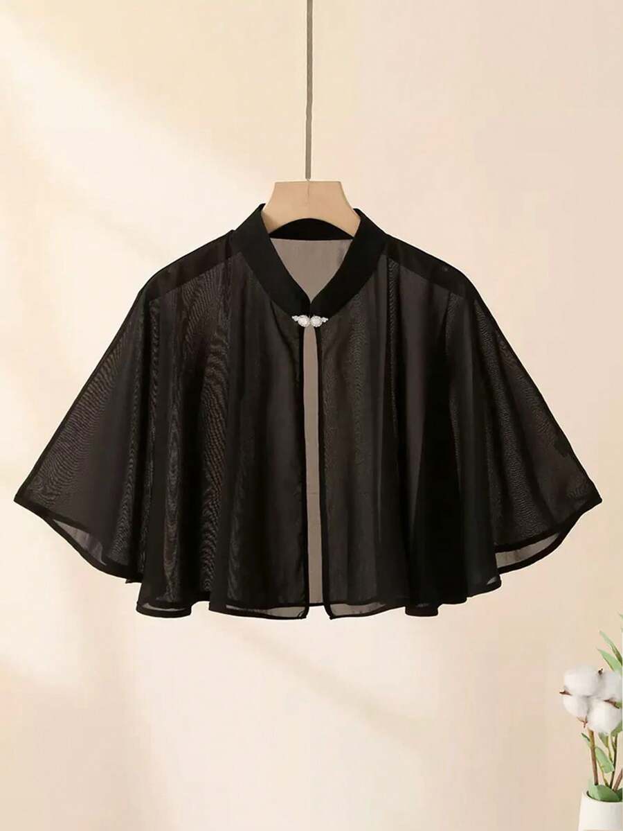 Lightweight Chiffon Shawl, Suitable For Dresses, Jumpsuits, Qipao As Outerwear - Multicolor - View 1