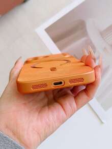 Magnetic Denim Texture Phone Case Suitable Compatible With Iphone 17, Minimalist Design Compatible With Iphone 11, 14 Pro Max - Orange - View 4