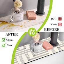1pc, Sink Faucet Suction Pad, Drainage Pad, Kitchen, Bathroom Sink, Countertop, Drainage Pad, Diatomite Washbasin, And Cuttable Quick-Drying Pad. - Multicolor - View 6