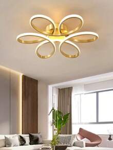 Nordic Designer Flower Shaped Ceiling Light, Super Bright Modern Creative Personalized Bedroom Living Room Lighting Fixture - Multicolor - View 3